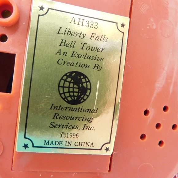 Liberty Falls Bell Tower Music Box Musical Figurine AH333 Works! SEE VIDEO - Picture 9 of 10
